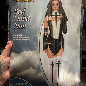 Spirit Black and White Bad Habit Nun Costume